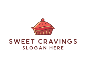 Cherry Pie Dessert logo design