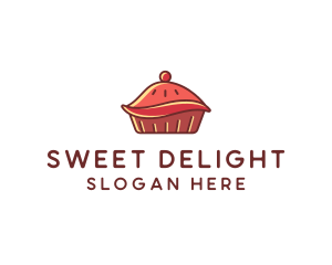 Cherry Pie Dessert logo design