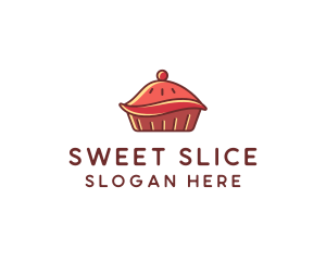 Cherry Pie Dessert logo design