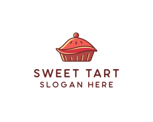 Cherry Pie Dessert logo design