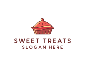 Cherry Pie Dessert logo design