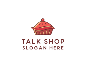 Cherry Pie Dessert logo design