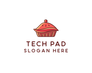 Cherry Pie Dessert logo design