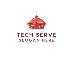 Cherry Pie Dessert logo design