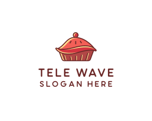 Cherry Pie Dessert logo design