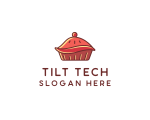 Cherry Pie Dessert logo design