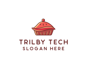 Cherry Pie Dessert logo design