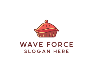 Cherry Pie Dessert logo design