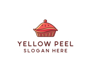 Cherry Pie Dessert logo design