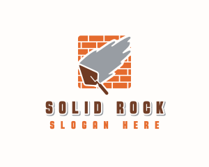 Brick Cement Trowel logo design