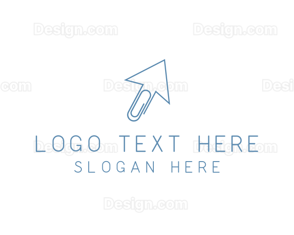 Paper Clip Cursor Logo