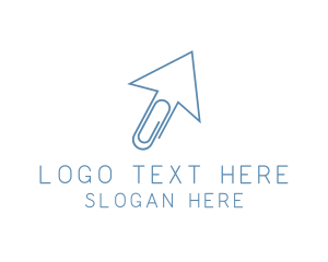 Product - Paper Clip Cursor logo design