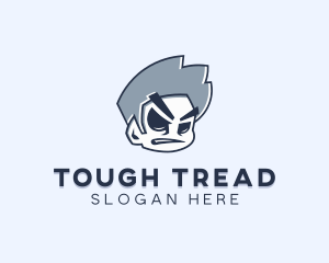 Tough Boy Character logo design