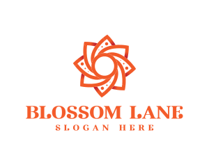 Orange Flower Blossom logo