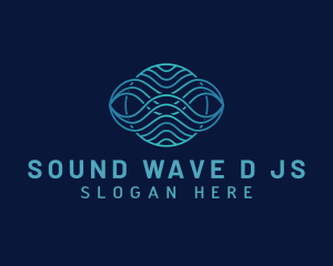 Wave Motion Loop logo design