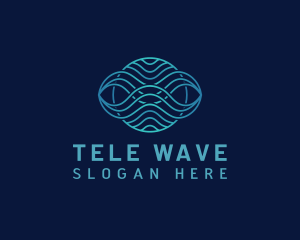 Wave Motion Loop logo design