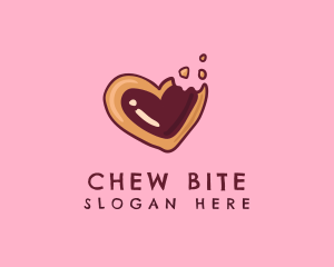 Sugar Cookie Heart Baking logo design