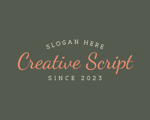 Luxury Script Business logo design