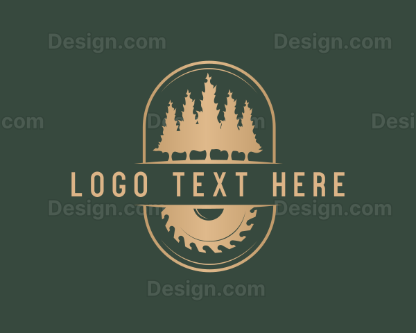 Sawmill Woodwork Woodcutter Logo