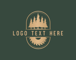 Sawmill Woodwork Woodcutter logo