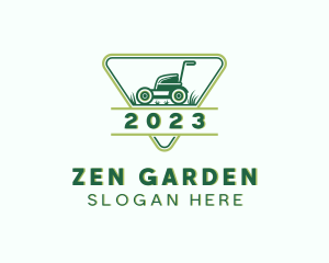 Lawn Mower Gardening logo design