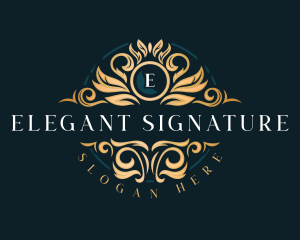 Elegant Floral Deluxe logo design