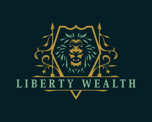 Lion Royalty Wealth logo design