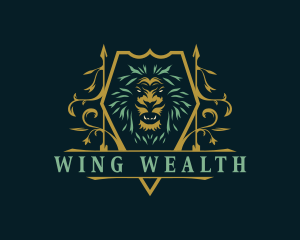 Lion Royalty Wealth logo design