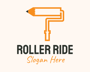 Pencil Paint Roller logo