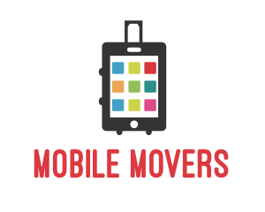 Mobile Smart Luggage logo design