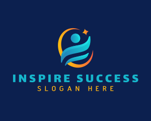 Success Human Star logo design