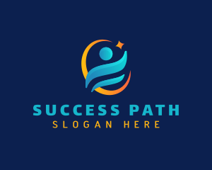 Success Human Star logo design