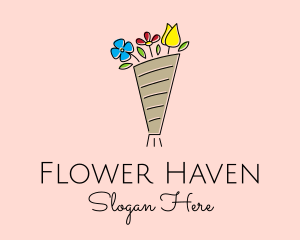 Florist Flower Bouquet logo