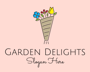 Florist Flower Bouquet logo design