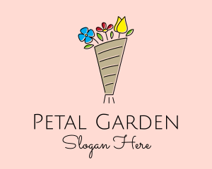 Florist Flower Bouquet logo design