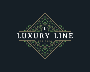 Luxury Ornament Vine logo design