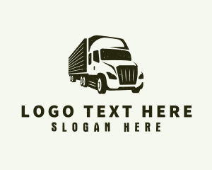 Courier Truck Delivery Logo