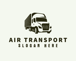 Courier Truck Delivery logo design