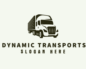 Courier Truck Delivery logo design