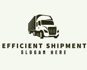 Courier Truck Delivery logo design