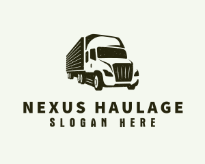 Courier Truck Delivery logo design