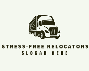 Courier Truck Delivery logo design