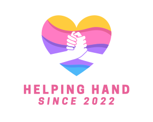 Helping Hand Heart Charity logo design