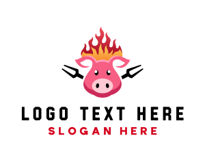 Bbq Pork Meat Logo