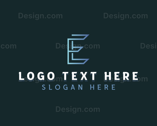 Tech Digital Creative Letter E Logo