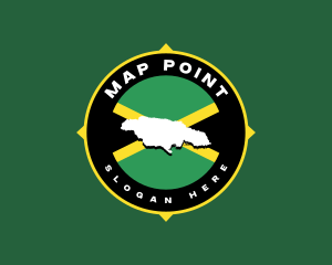 Jamaica Flag Map logo