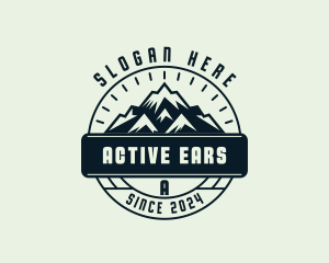 Mountain Peak Hiking logo design