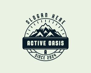 Mountain Peak Hiking logo design