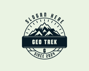 Mountain Peak Hiking logo design