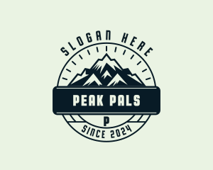 Mountain Peak Hiking logo design